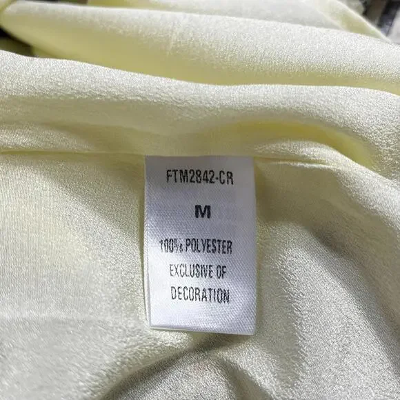 THML Faith Button Up Dress Womens Medium Rue Stripe Dot NWT - Picture 8 of 10